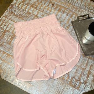 High waisted athletic shorts